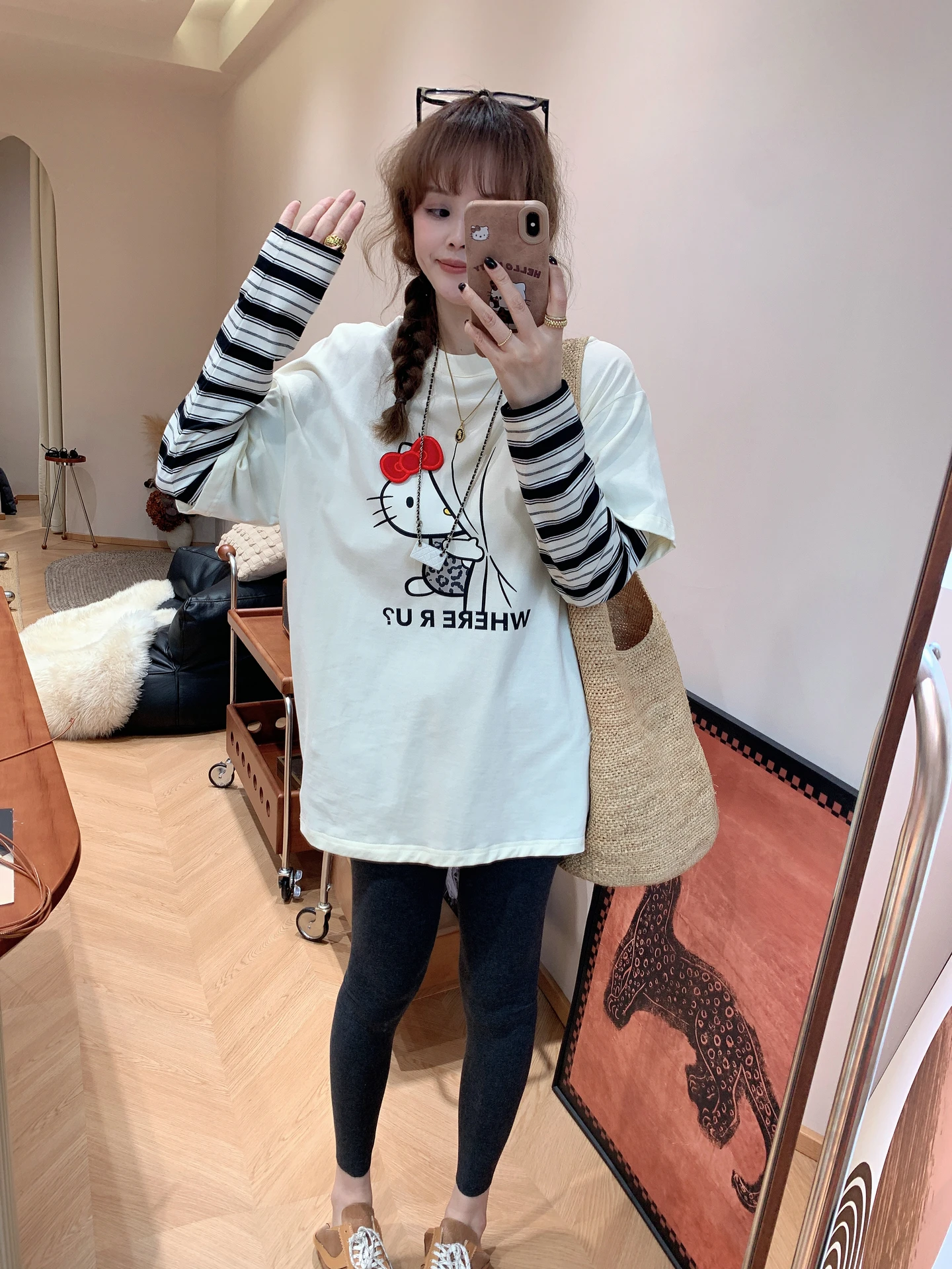 Spring New Style Women's Long Sleeve T-shirt round Neck Stripe Print Loose Fit Breathable Comfortable Cotton Casual Top
Spring New Style Women's Long Sleeve T-shirt round Neck Stripe Print Loose Fit Breathable Comfortable Cotton Casual Top