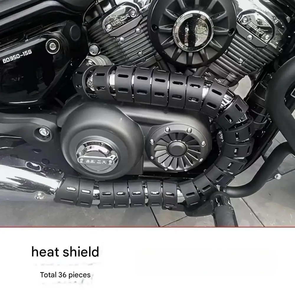 Suitable for QJMOTOR BENDA motorcycle exhaust pipe anti-scalding cover heat insulation cover
Suitable for QJMOTOR BENDA motorcycle exhaust pipe anti-scalding cover heat insulation cover