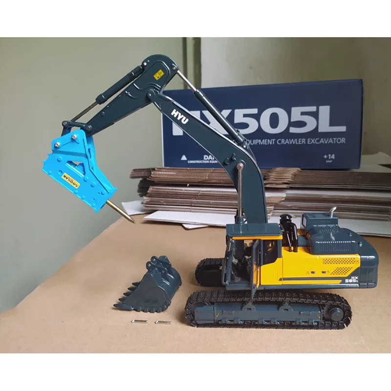 Diecast 1:35 Scale HX505L Excavator with Triangle Hammer Alloy Construction Vehicle Model Collection Souvenir Boy Gift Display
Diecast 1:35 Scale HX505L Excavator with Triangle Hammer Alloy Construction Vehicle Model Collection Souvenir Boy Gift Display