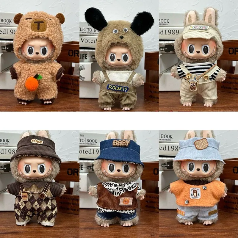1PC Mini Doll'S Clothes for Labubu Korean Kpop Cute Hat and Daily Overalls Suits 17cm New Fashion Dolls Dress-up Accessories
1PC Mini Doll'S Clothes for Labubu Korean Kpop Cute Hat and Daily Overalls Suits 17cm New Fashion Dolls Dress-up Accessories