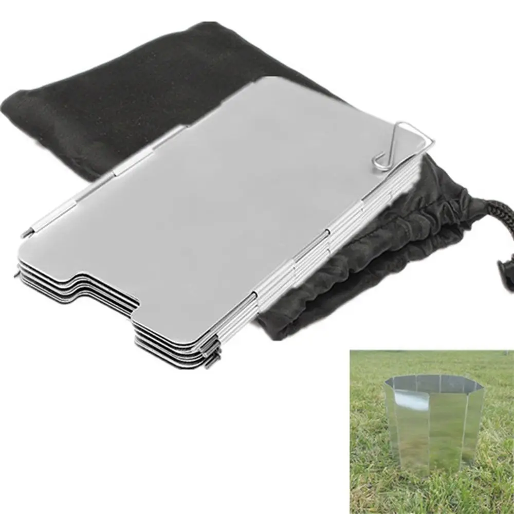 Equipment Aluminium Alloy 9 Plates Stove Windshield Camping Cooking Gas Stove Wind Shield Screens Foldable Outdoor Supplies
Equipment Aluminium Alloy 9 Plates Stove Windshield Camping Cooking Gas Stove Wind Shield Screens Foldable Outdoor Supplies