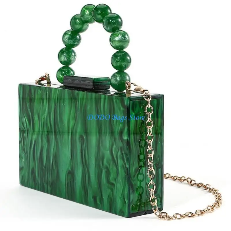 Fashion Beaded Handle Acrylic Box Clutch Purse for Wedding and Cocktail Parties
Fashion Beaded Handle Acrylic Box Clutch Purse for Wedding and Cocktail Parties