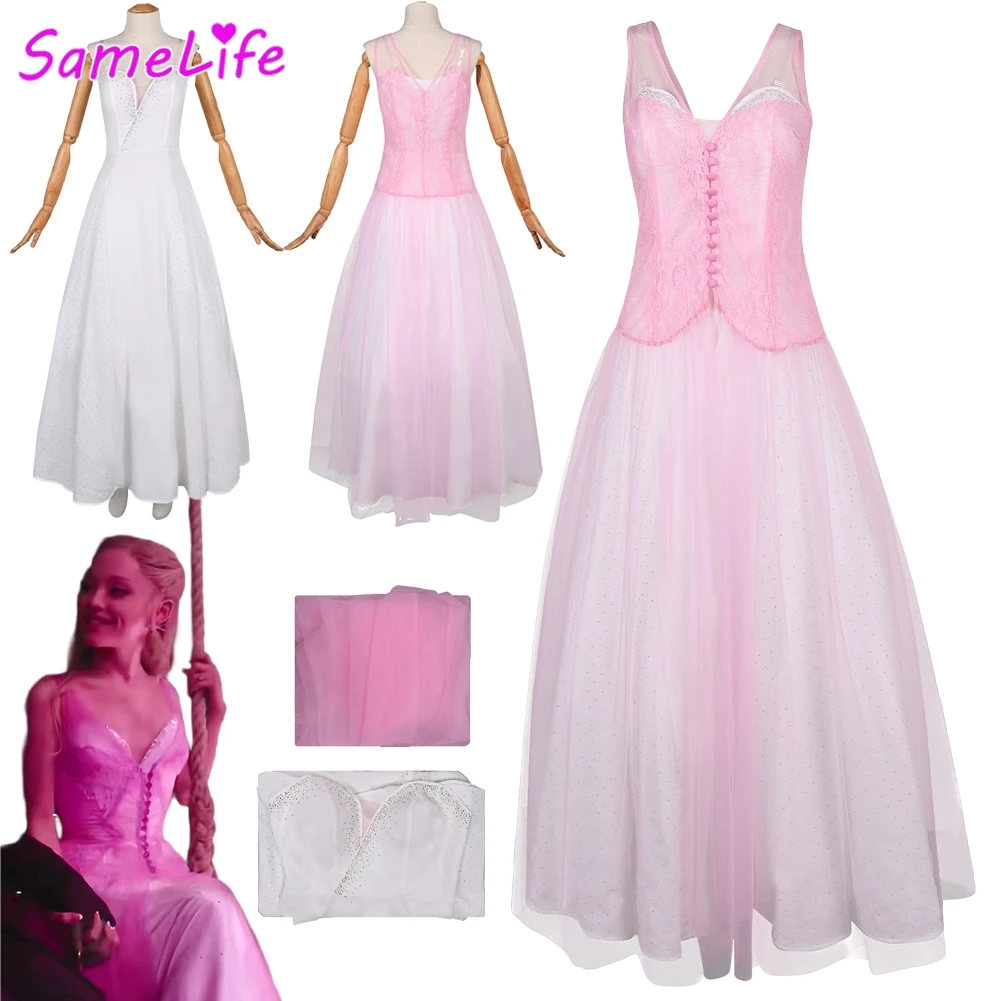 Wicked 2 Swing Glinda Cosplay Fantasy Sleeveless Dress 2025 Movie Costume Disguise Halloween Women Roleplay Outfits
Wicked 2 Swing Glinda Cosplay Fantasy Sleeveless Dress 2025 Movie Costume Disguise Halloween Women Roleplay Outfits