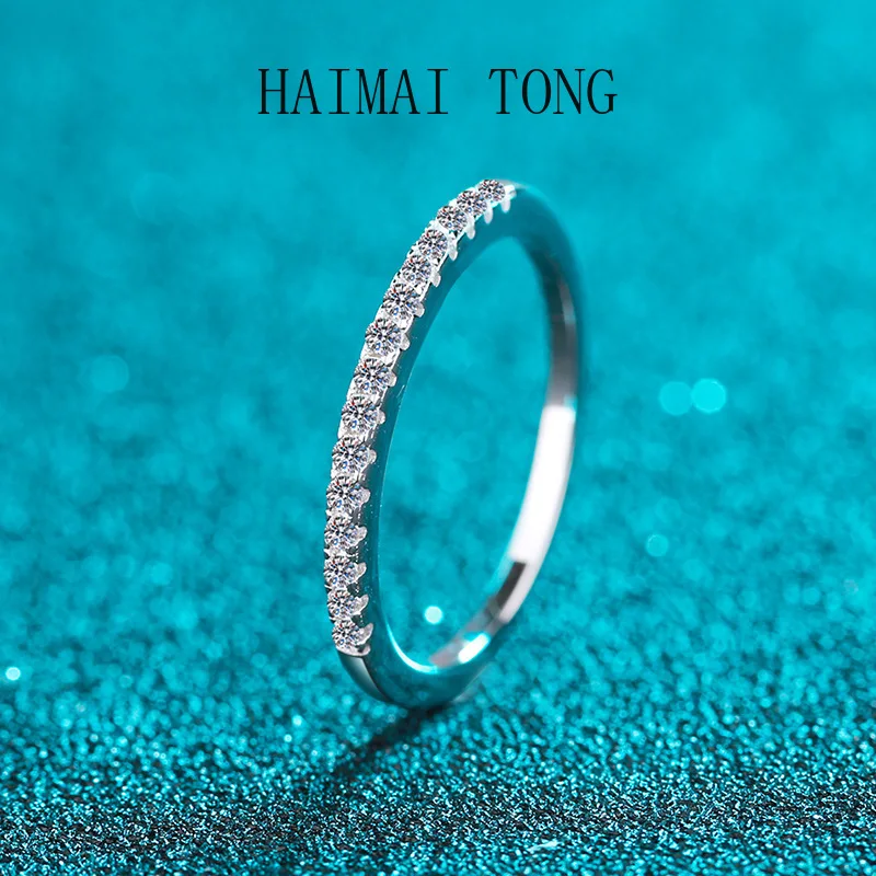 HAIMATONG PT950 Platinum Moissanite Ring Full Diamond Ring, Direct Supply from Female Manufacturer
HAIMATONG PT950 Platinum Moissanite Ring Full Diamond Ring, Direct Supply from Female Manufacturer