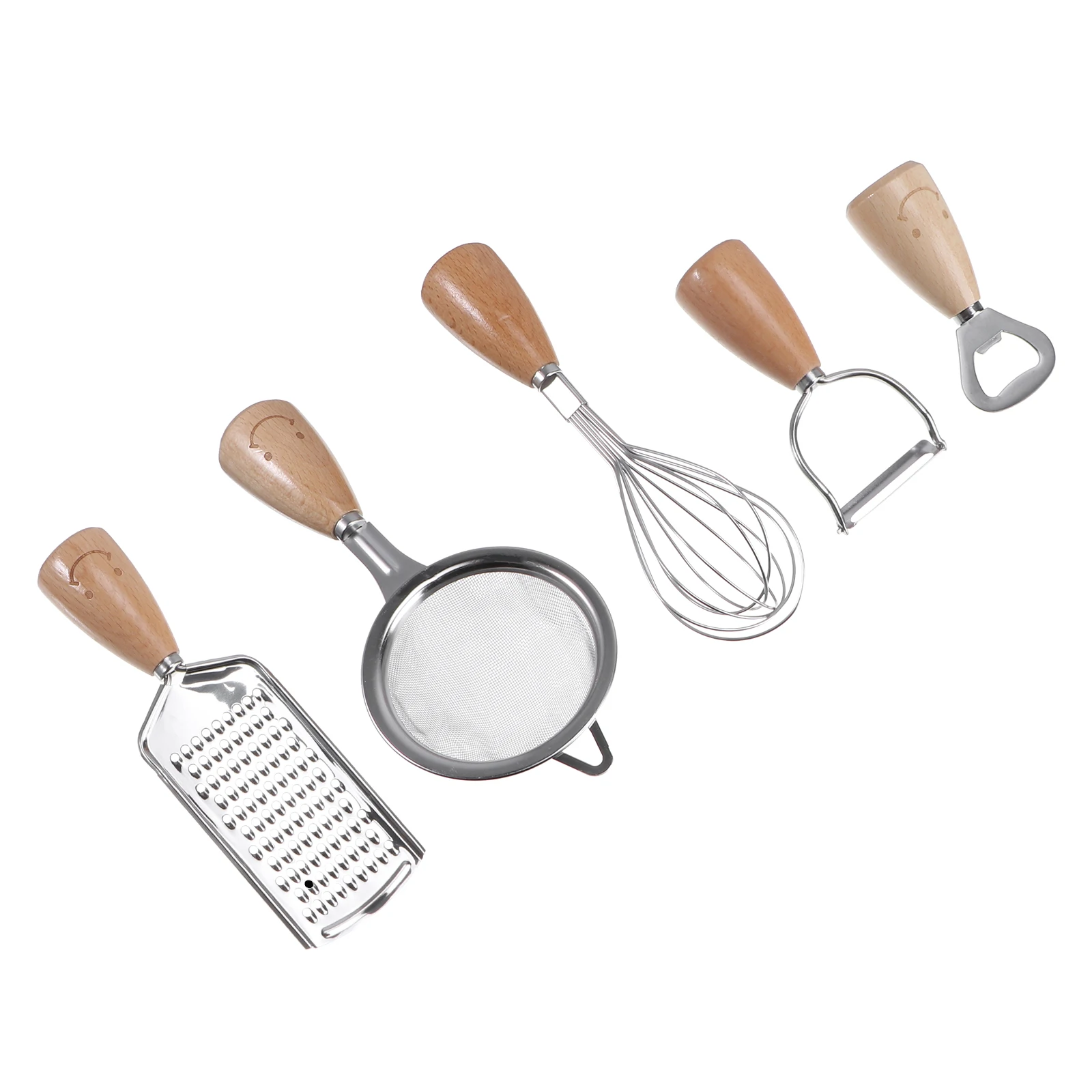 5 Pcs Opener Set Stainless Steel Egg Beater Opener Strainer Peeler H y Cooking Kitchen Tool Baking Tools
5 Pcs Opener Set Stainless Steel Egg Beater Opener Strainer Peeler H y Cooking Kitchen Tool Baking Tools