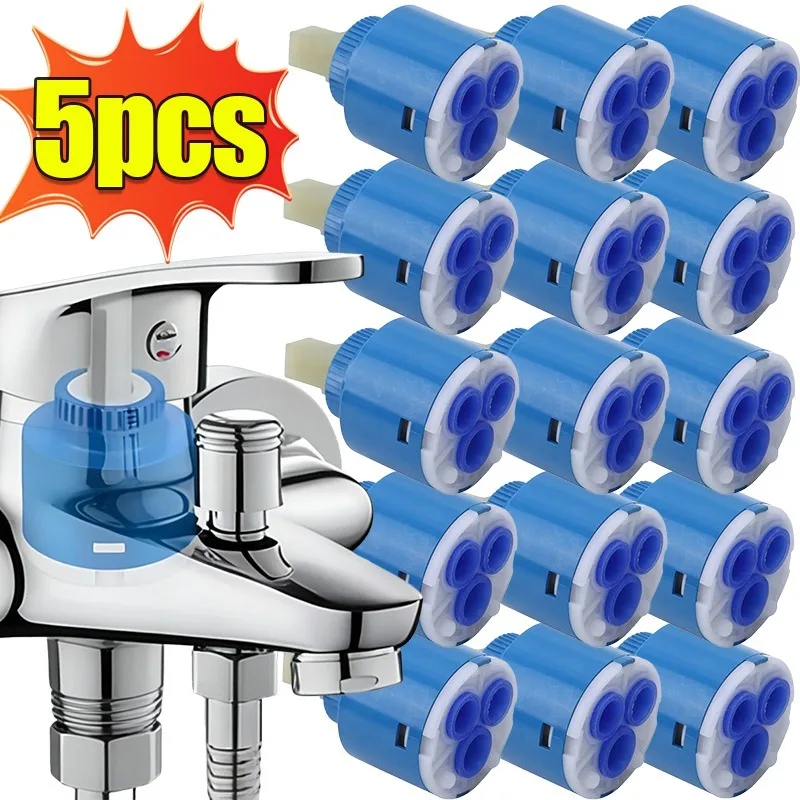 1/5x Universal Faucet Cartridge Valves Kitchen Thermostatic Tap Inner Mixer Valve Bathroom Faucet Repair Replacement Accessory
1/5x Universal Faucet Cartridge Valves Kitchen Thermostatic Tap Inner Mixer Valve Bathroom Faucet Repair Replacement Accessory