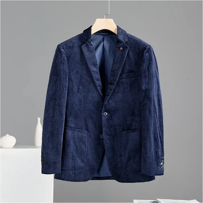 Мужская повседневная вельветовая куртка Homeslice на одной пуговице, однотонная, с отложным воротником, длинными рукавами, приталенного кроя, в городском стиле
Мужская повседневная вельветовая куртка Homeslice на одной пуговице, однотонная, с отложным воротником, длинными рукавами, приталенного кроя, в городском стиле