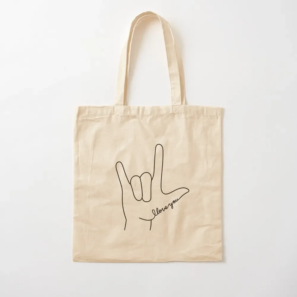Sign Language I Love You Tote Bag foldable reusable bag Portable shopping bag for beach
Sign Language I Love You Tote Bag foldable reusable bag Portable shopping bag for beach