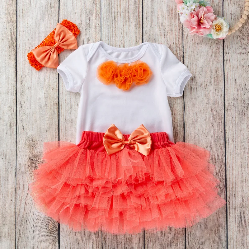Baby Girls 3pcs Clothing Set Tutu Dress Tulle Skirt+Birthday Flower Triangle Romper+Headband Baby Girls Clothes Sets 3-24M
Baby Girls 3pcs Clothing Set Tutu Dress Tulle Skirt+Birthday Flower Triangle Romper+Headband Baby Girls Clothes Sets 3-24M