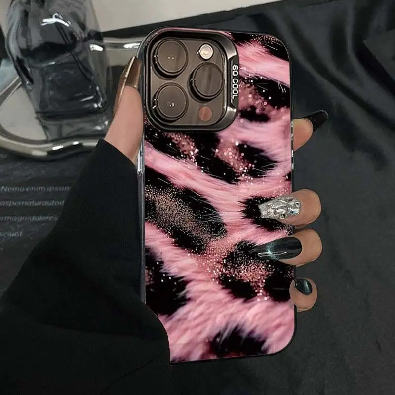 Pink leopard print design phone case for iPhone 16 15 14 13 12 11 Pro/ Max/Plus shock-proof rear cover anti-fingerprint
Pink leopard print design phone case for iPhone 16 15 14 13 12 11 Pro/ Max/Plus shock-proof rear cover anti-fingerprint