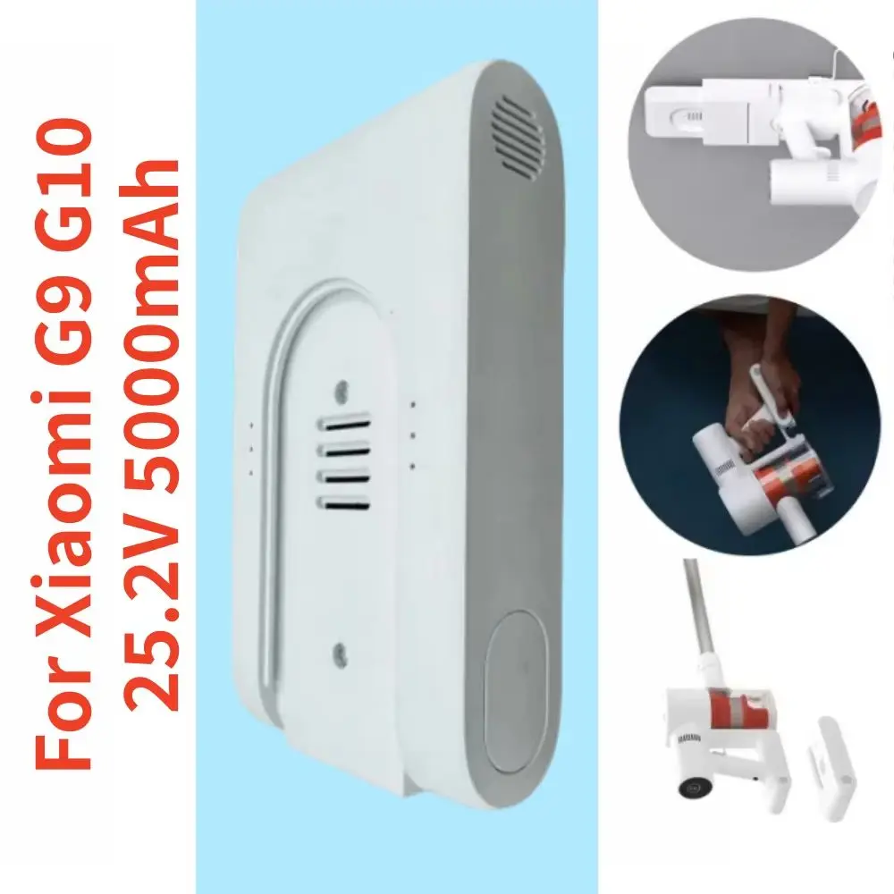 25.2V 5000mAh Rechargeable Lithium Ion Battery Pack for Xiaomi Mijia G9 G10 Wireless Vacuum Cleaner Compatible Accessories
25.2V 5000mAh Rechargeable Lithium Ion Battery Pack for Xiaomi Mijia G9 G10 Wireless Vacuum Cleaner Compatible Accessories