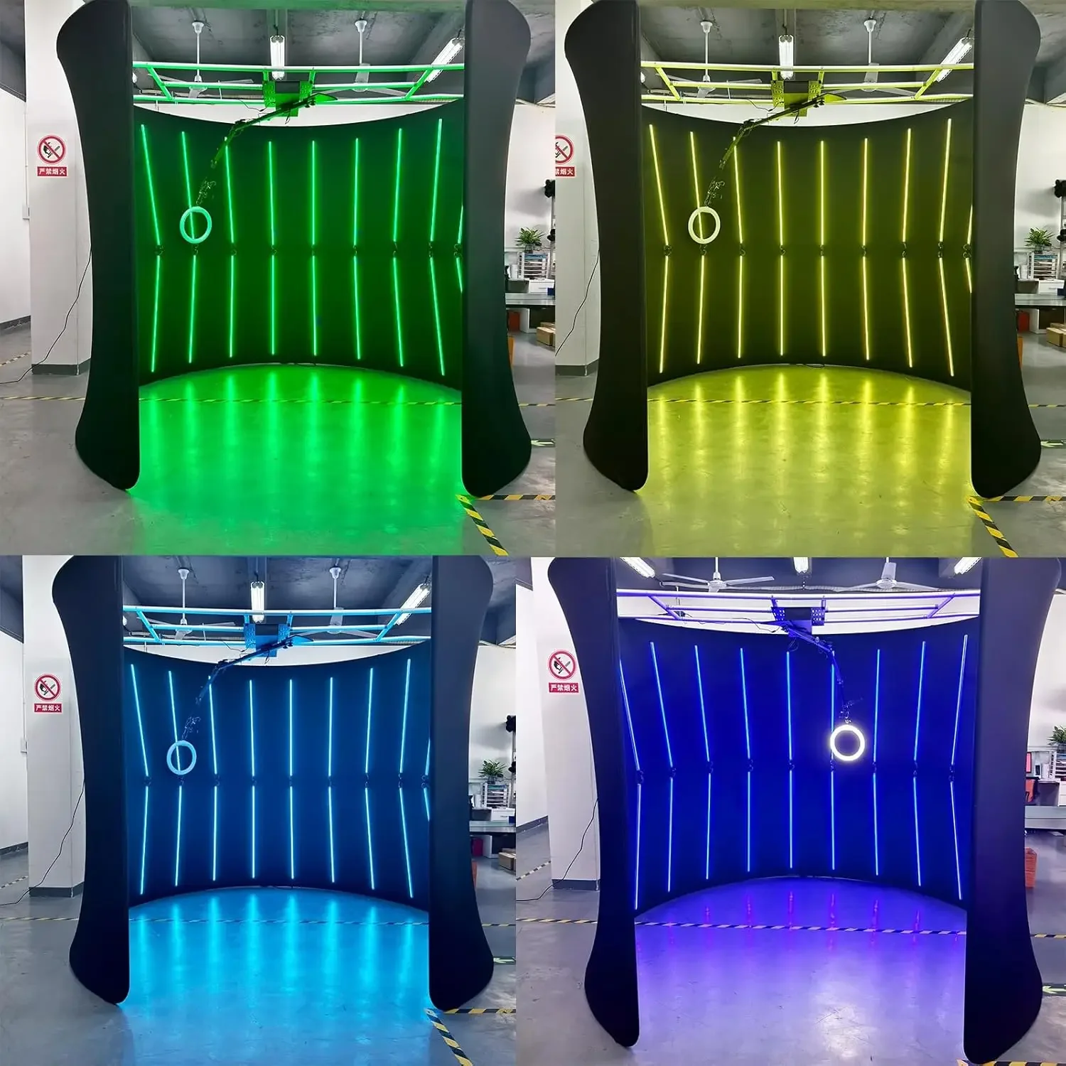 10FT 360 Photo Booth Rotating LED Light Strip RGB 32PCS Camera Booth Truss for 7-10 People Party Rental Background Stand
10FT 360 Photo Booth Rotating LED Light Strip RGB 32PCS Camera Booth Truss for 7-10 People Party Rental Background Stand