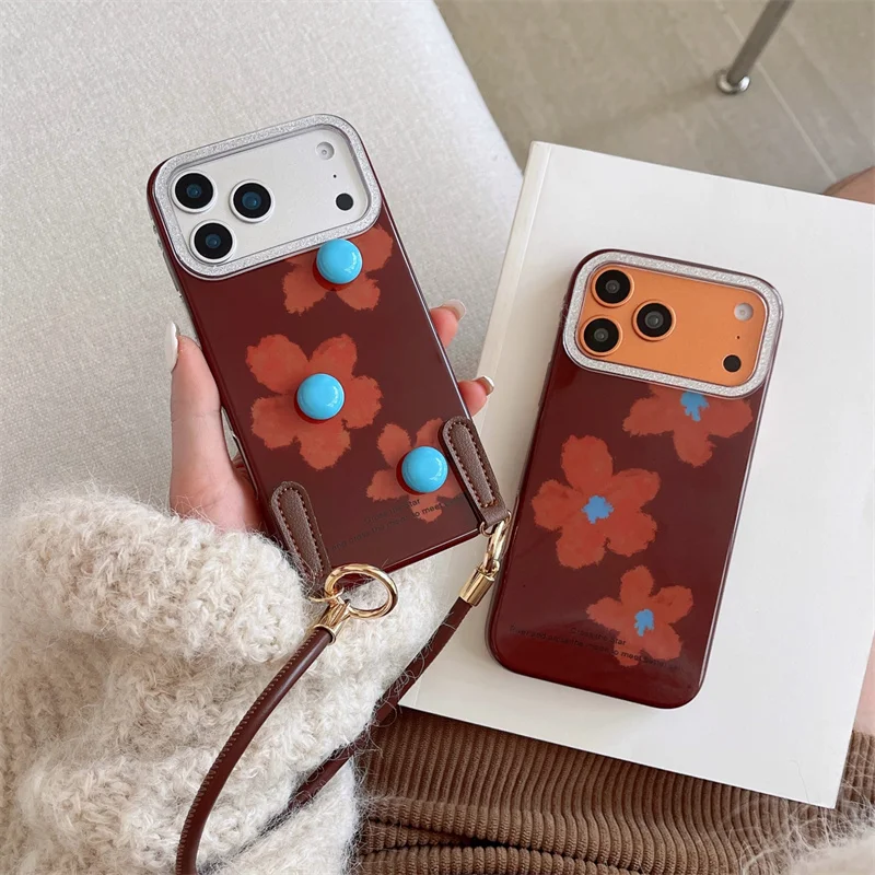 Korea Pop ins Winter Retro Style flower Phone Case For iphone 17 16 15 14 13 Pro Max 17promax + Fashion PU Leather Lanyard
Korea Pop ins Winter Retro Style flower Phone Case For iphone 17 16 15 14 13 Pro Max 17promax + Fashion PU Leather Lanyard