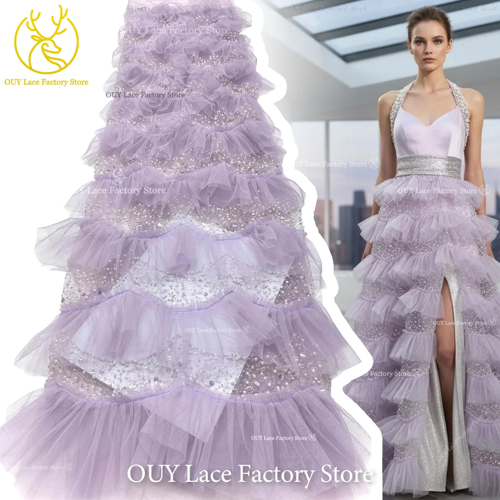 Latest 3D Tulle Mesh Lace Fabric 2026 High Quality Pearl Sequins Lace Fabric Nigerian Beaded Lace For Bridal Wedding Dress
Latest 3D Tulle Mesh Lace Fabric 2026 High Quality Pearl Sequins Lace Fabric Nigerian Beaded Lace For Bridal Wedding Dress
