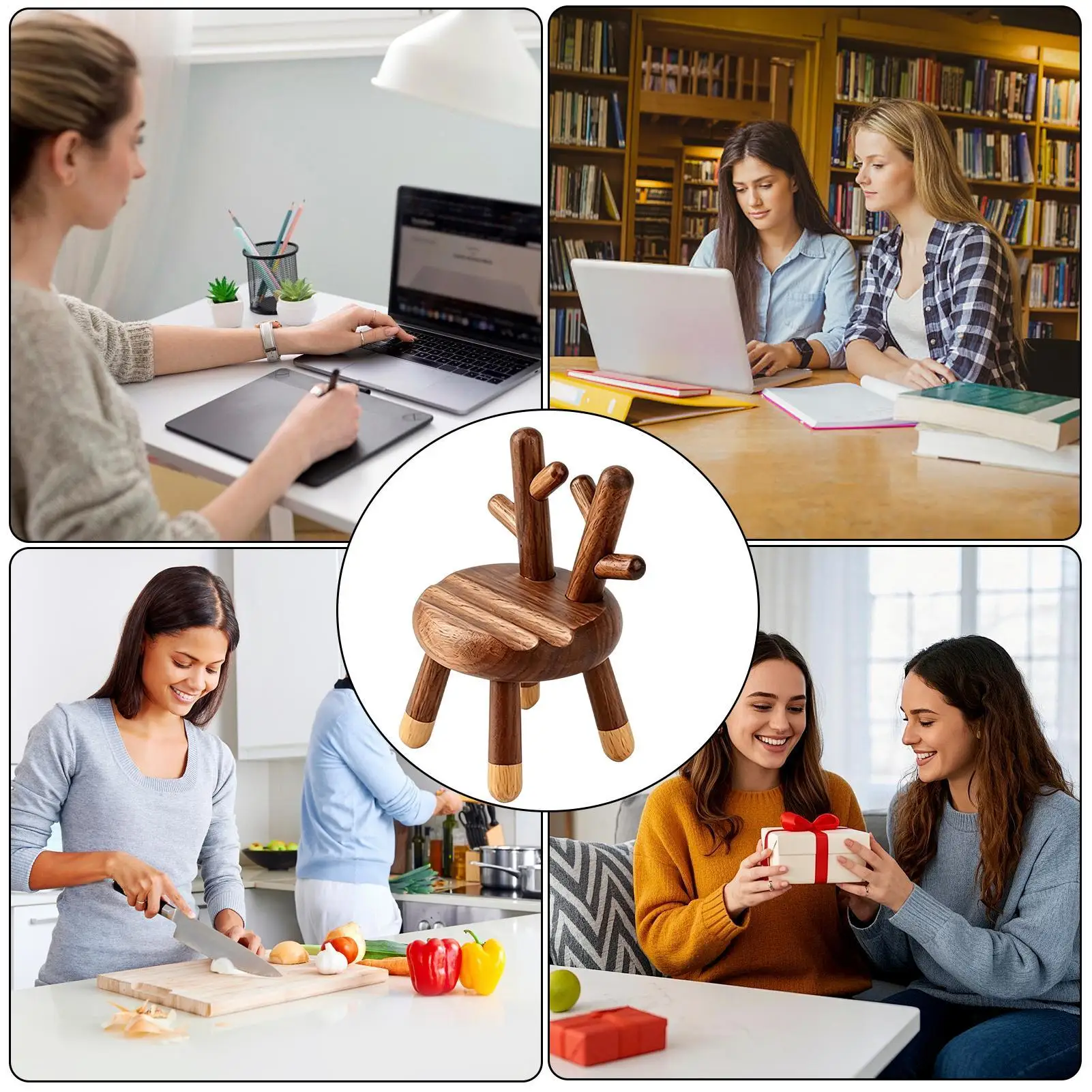 Desk Phone Holder Chair Shape Wooden Table Decor Cell Phone Desk Stand With Animal Ears For Home Kitchen Bedroom Vanity
Desk Phone Holder Chair Shape Wooden Table Decor Cell Phone Desk Stand With Animal Ears For Home Kitchen Bedroom Vanity