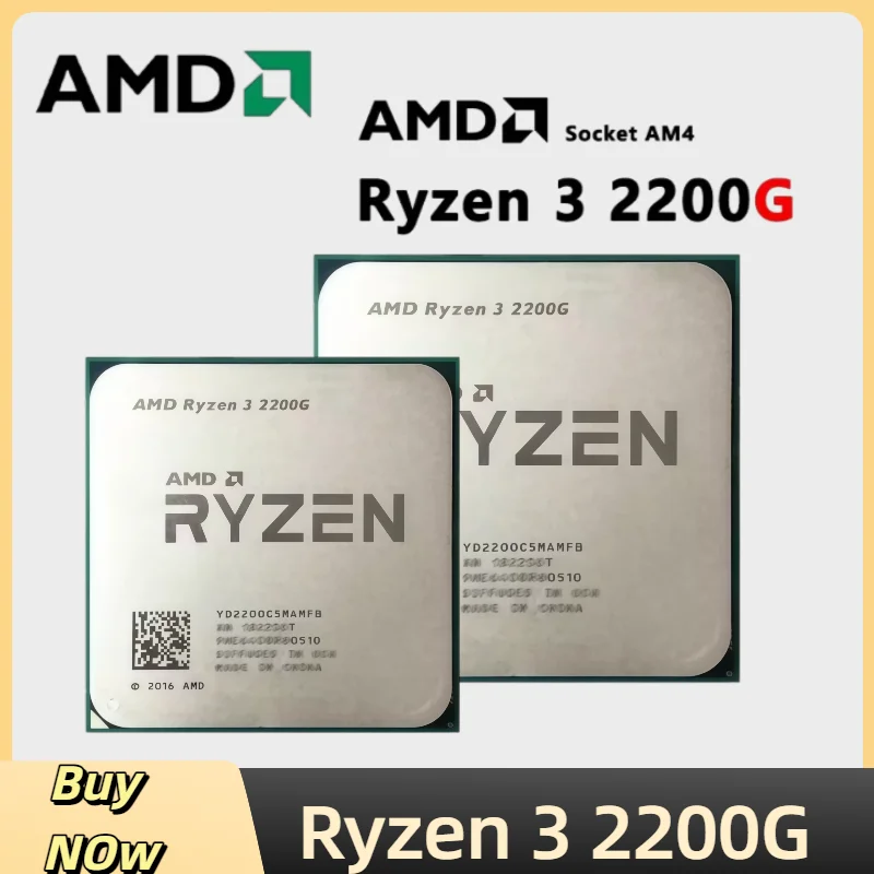 AMD Ryzen 3 2200G Used R3 2200G 3.5 GHz Zen 0.014 Quad-Core Quad-Thread CPU YD2200C5M4MFB Socket AM4
AMD Ryzen 3 2200G Used R3 2200G 3.5 GHz Zen 0.014 Quad-Core Quad-Thread CPU YD2200C5M4MFB Socket AM4