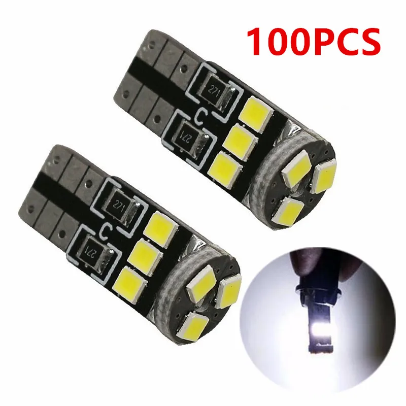 100PCS T10 W5W 194 LED CANBUS Bulb 2835/9smd 12V Car Interior Reading Lamp Clearance Lights License Plate Bulbs Dome Signal
100PCS T10 W5W 194 LED CANBUS Bulb 2835/9smd 12V Car Interior Reading Lamp Clearance Lights License Plate Bulbs Dome Signal