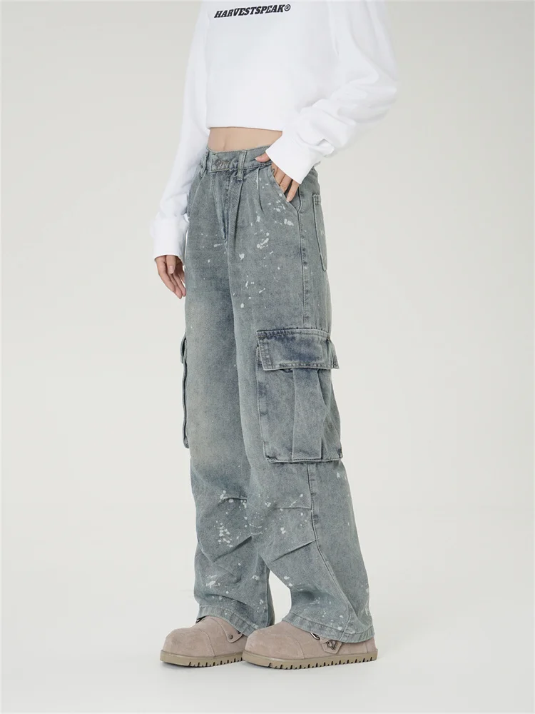 American Vibe Workwear Denim Pants Men's Women's High Street Multi-ket Design Hip Hop Trendy Loose Wide Leg Trousers
American Vibe Workwear Denim Pants Men's Women's High Street Multi-ket Design Hip Hop Trendy Loose Wide Leg Trousers