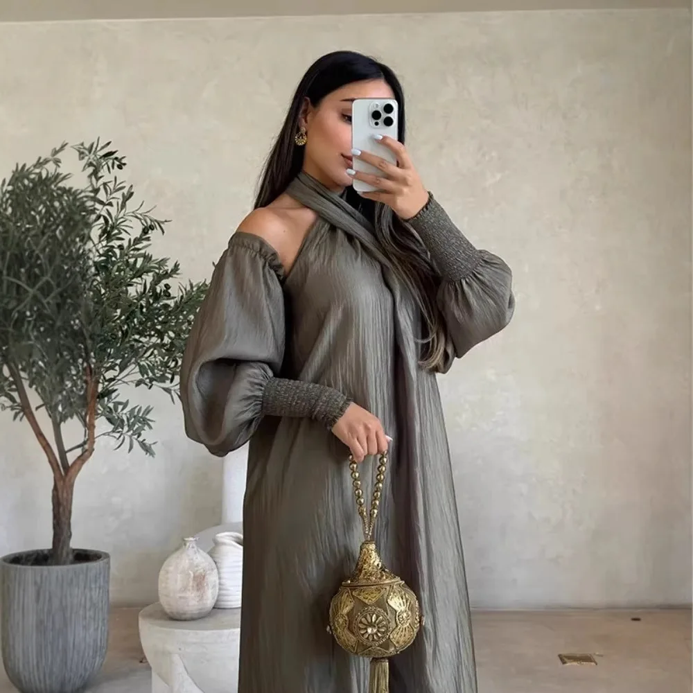 Новинка осени 2024, осенне-зимнее платье с длинными рукавами, Vestidos, мусульманское длинное платье 2025 года, халат Абая, Рамадан, Дубай, роскошный ислам, элегантный
Новинка осени 2024, осенне-зимнее платье с длинными рукавами, Vestidos, мусульманское длинное платье 2025 года, халат Абая, Рамадан, Дубай, роскошный ислам, элегантный