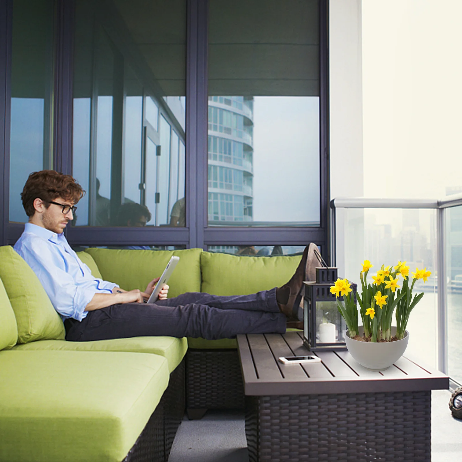 1Pcs Hydroponic Plant Pot Deep Resin Flowerpot for Water Lily Daffodil Gardening Decorative Plastic Flower Container Simulation
1Pcs Hydroponic Plant Pot Deep Resin Flowerpot for Water Lily Daffodil Gardening Decorative Plastic Flower Container Simulation