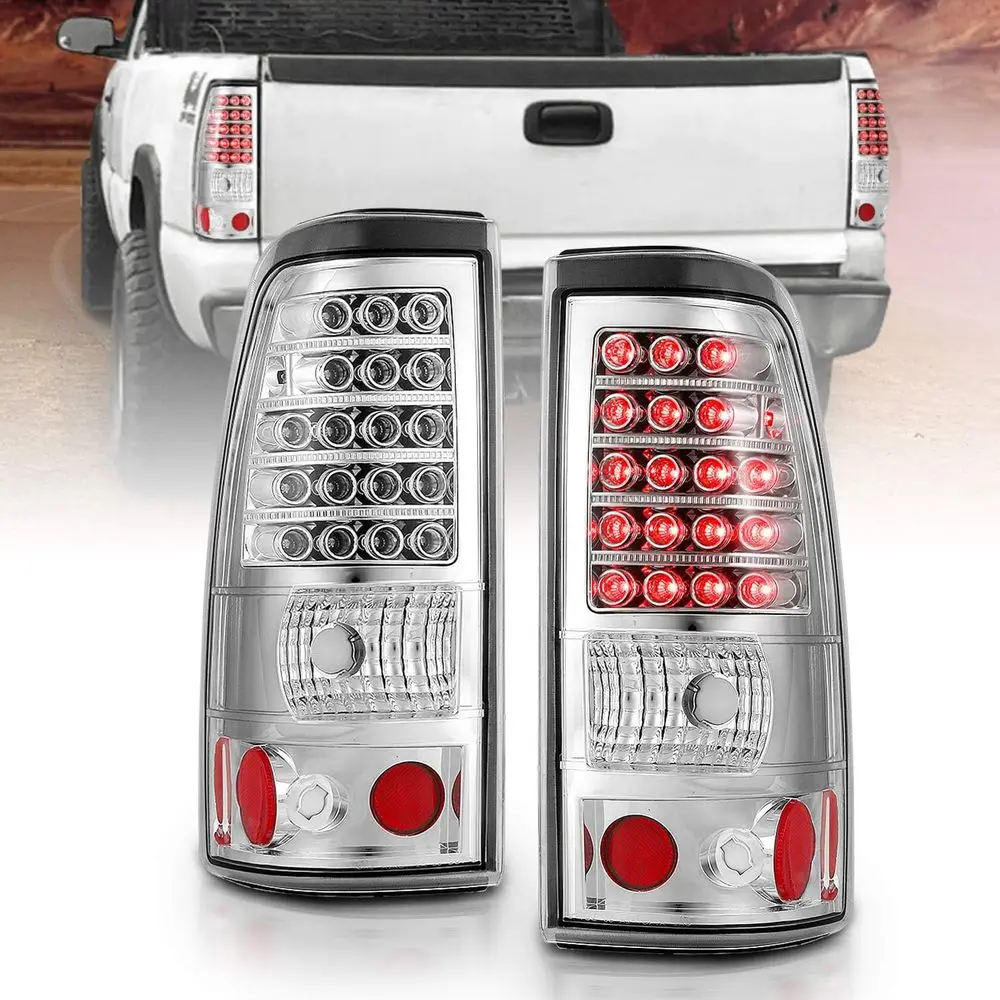 Chrome LED Replacement Brake Tail Lights Set For 03-06 Chevy Silverado - Passenger and Driver Side
Chrome LED Replacement Brake Tail Lights Set For 03-06 Chevy Silverado - Passenger and Driver Side