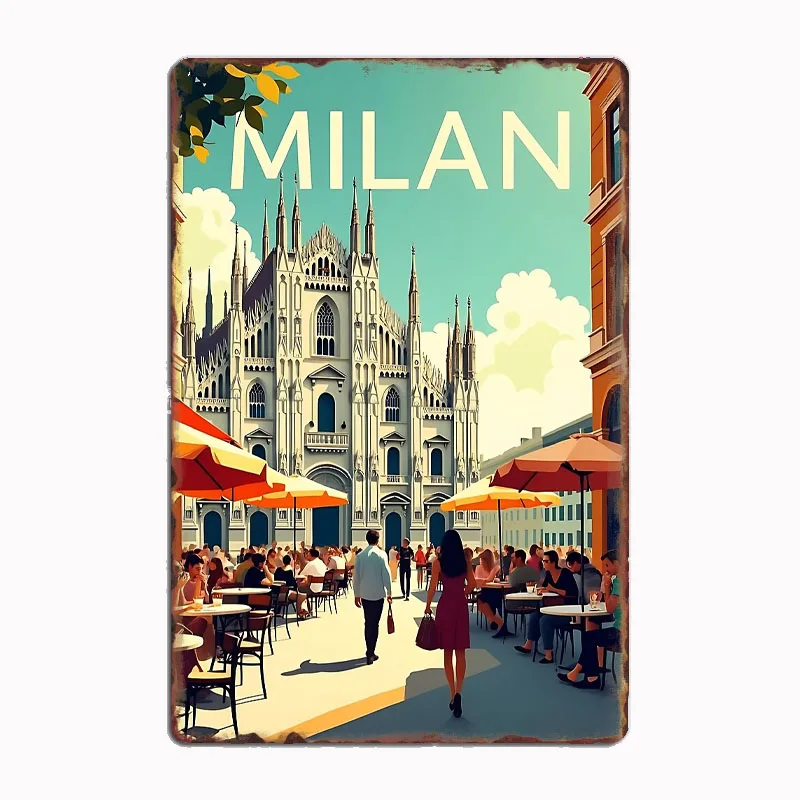 Milan Moments Capture the Vibrancy of Milan Metal Sign Posters Garage Custom Home Decor Room Decoration Wall Decor
Milan Moments Capture the Vibrancy of Milan Metal Sign Posters Garage Custom Home Decor Room Decoration Wall Decor