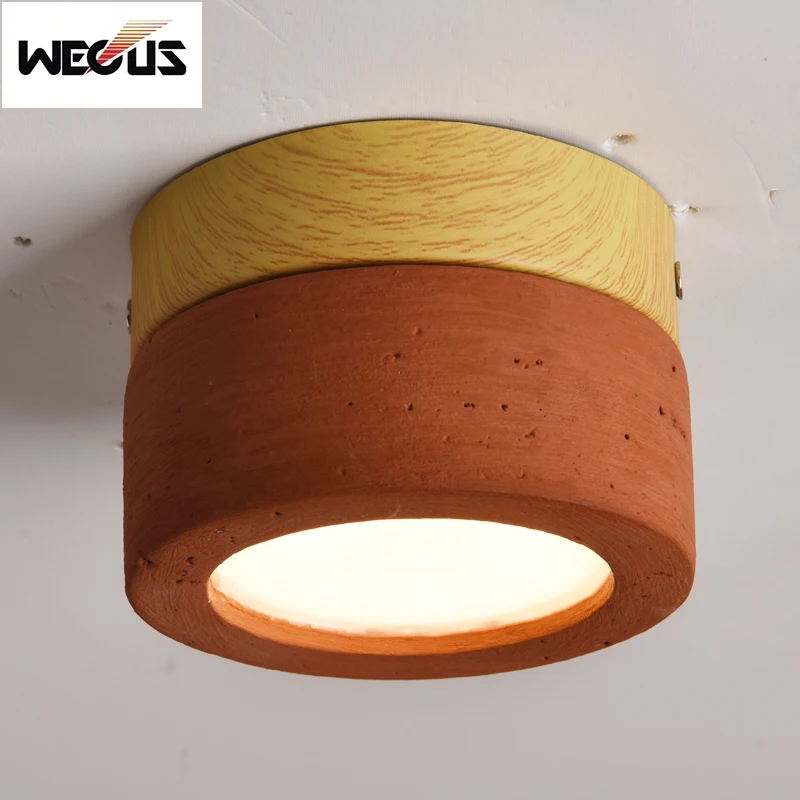 New Wabi-Sabi Ceiling Lamp Red Travertine Ultra-Thin Mounted Downlight for Vintage Living Room Corridor Balcony Ambient Lighting
New Wabi-Sabi Ceiling Lamp Red Travertine Ultra-Thin Mounted Downlight for Vintage Living Room Corridor Balcony Ambient Lighting