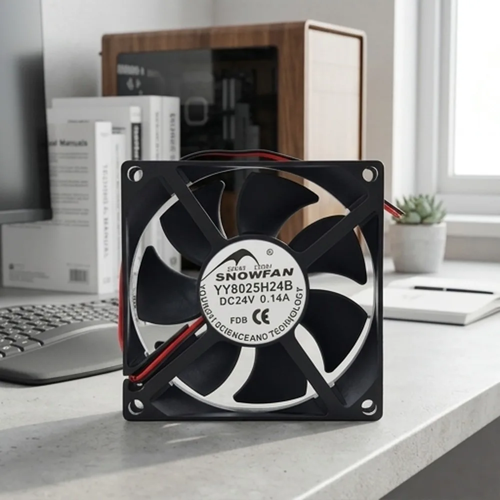 For SNOWFAN YY8025H24B 8025 DC24V 0.14A 8CM 2-wire Silent Double Ball Cooling
For SNOWFAN YY8025H24B 8025 DC24V 0.14A 8CM 2-wire Silent Double Ball Cooling