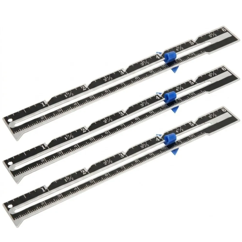 3pcs Durable Stainless Steel Sewing Ruler Sliding Gauge Black Quilting Gauge Cloth Measuring Tool For Knitting
3pcs Durable Stainless Steel Sewing Ruler Sliding Gauge Black Quilting Gauge Cloth Measuring Tool For Knitting