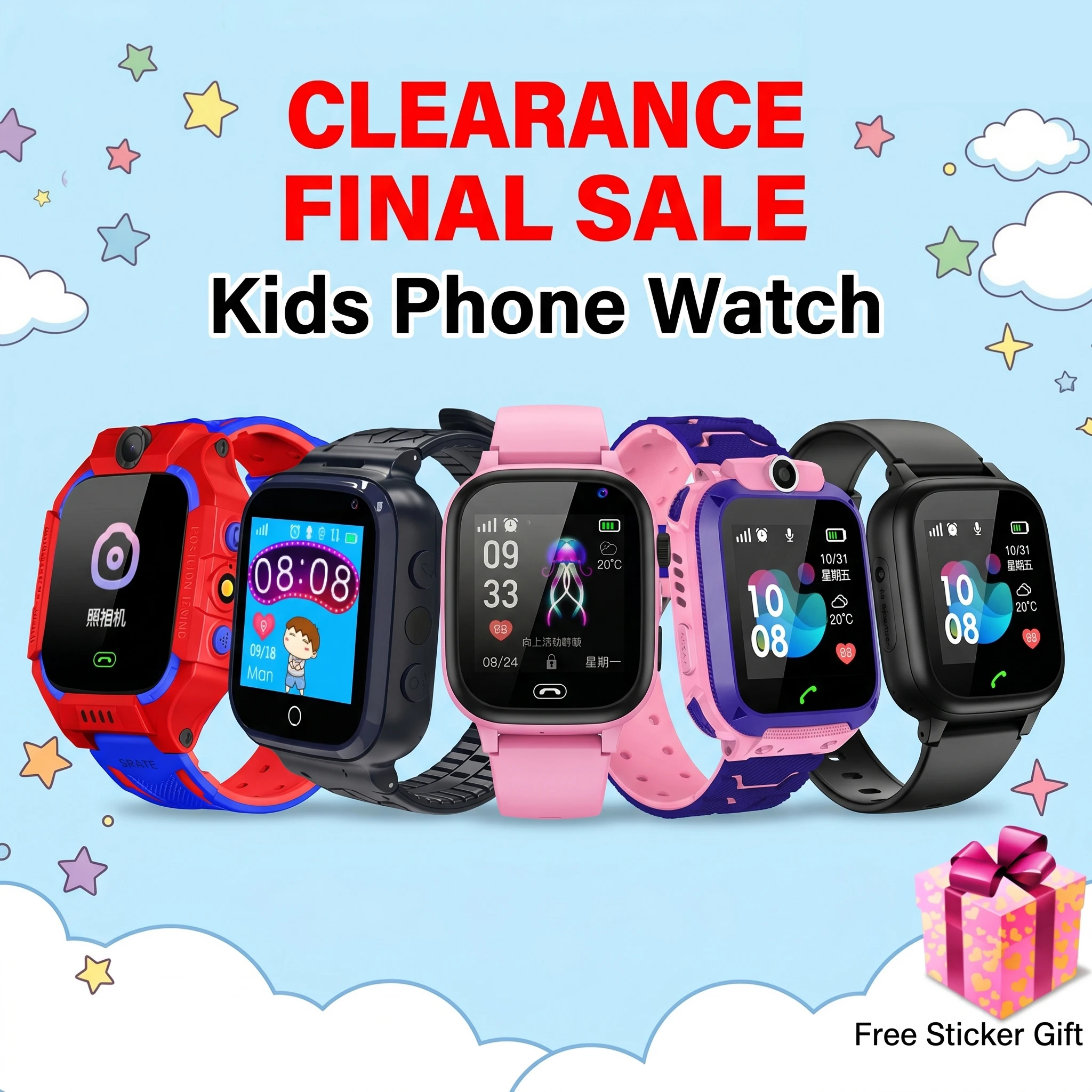 Kids Smart Watch GPS Tracker Location Position SOS Flashlight Phone Call Camera Children Smartwatch Boys Girls Birthday Gifts
Kids Smart Watch GPS Tracker Location Position SOS Flashlight Phone Call Camera Children Smartwatch Boys Girls Birthday Gifts