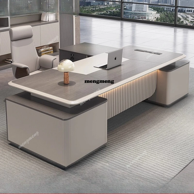 Light Luxury Boss Office Desk and Chair Combination Supervisor Manager Office Desk Single President Simple and Modern
Light Luxury Boss Office Desk and Chair Combination Supervisor Manager Office Desk Single President Simple and Modern