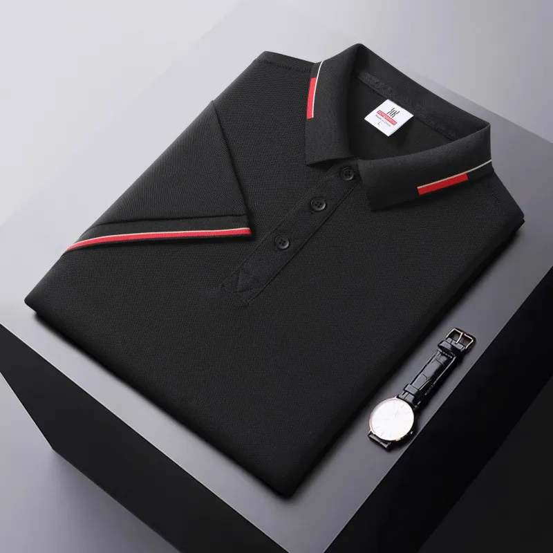 Solid color polo shirt men's business polo collar half sleeved top 2025 summer casual short sleeved men's T-shirt
Solid color polo shirt men's business polo collar half sleeved top 2025 summer casual short sleeved men's T-shirt
