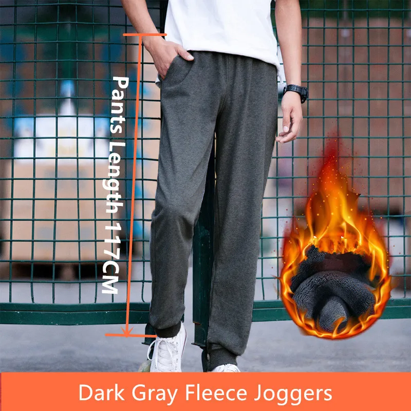 Winter Fleece Joggers Tall Guys Men Boys Warm Sweatpants Exra Long 117CM Harem Pants Unltralong Length Sports Male Trousers
Winter Fleece Joggers Tall Guys Men Boys Warm Sweatpants Exra Long 117CM Harem Pants Unltralong Length Sports Male Trousers