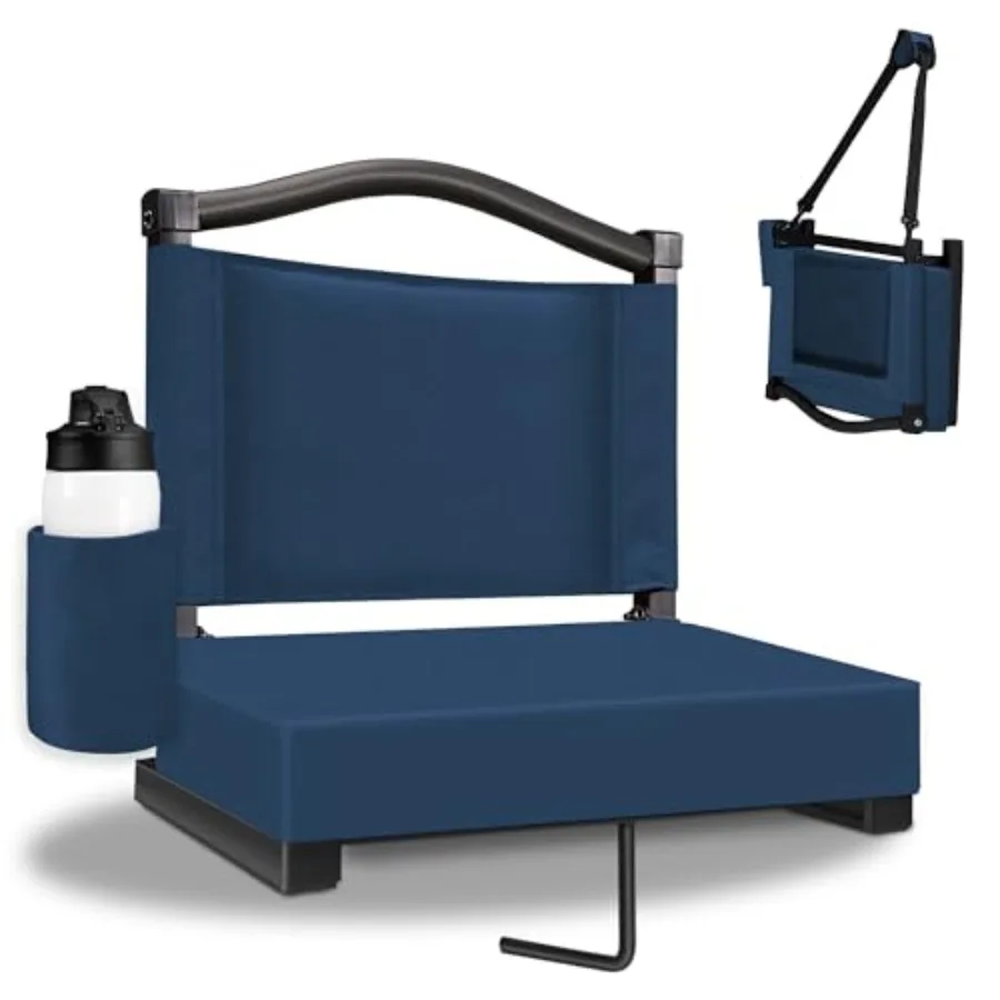 Bleacher seat, Stadium Seats with Back Support and Thick Cushion, Bleacher Chairs with Shoulder Strap and Side Pocket, Stadium
Bleacher seat, Stadium Seats with Back Support and Thick Cushion, Bleacher Chairs with Shoulder Strap and Side Pocket, Stadium