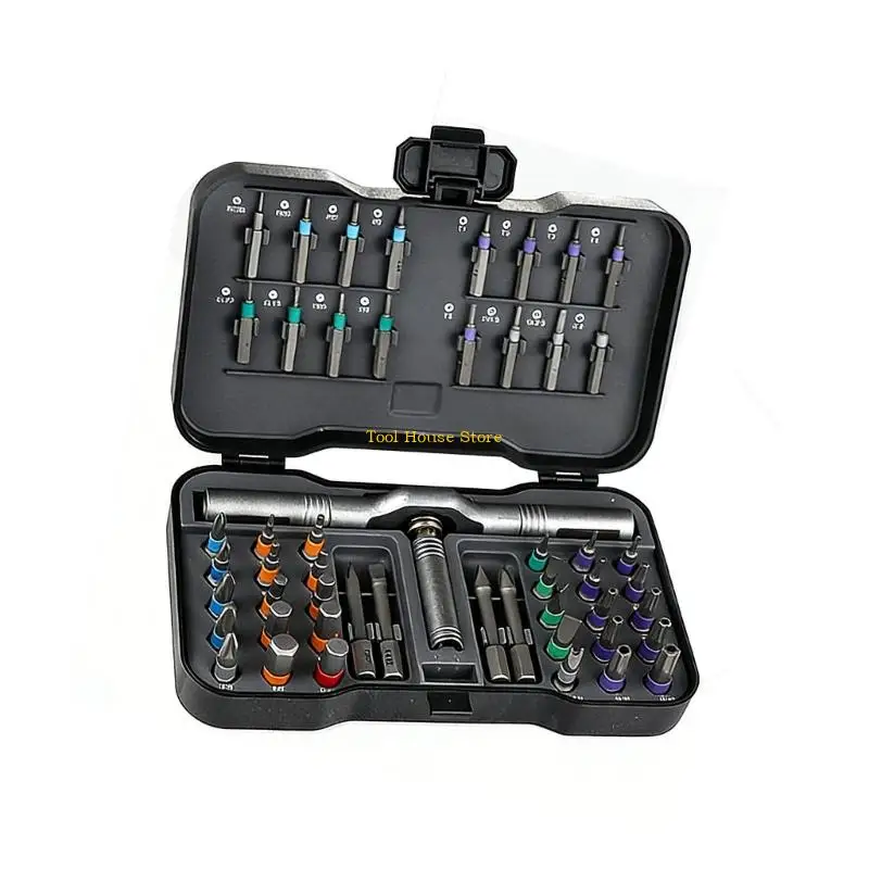 Portable 50 Piece Tool Set Including ratchets Handle And Extender For Home Repair And Automotive Maintenance Tasks
Portable 50 Piece Tool Set Including ratchets Handle And Extender For Home Repair And Automotive Maintenance Tasks