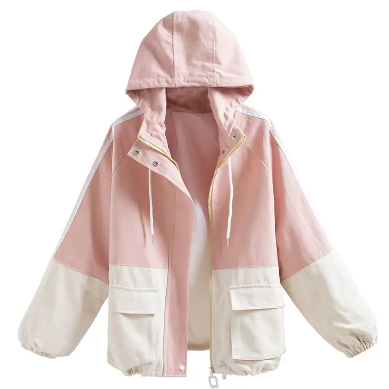 Splicing Women's Clothing Spring And Autumn New Korean Version Loose All-match Hong Kong Style Hooded Tooling Baseball Unifor To
Splicing Women's Clothing Spring And Autumn New Korean Version Loose All-match Hong Kong Style Hooded Tooling Baseball Unifor To