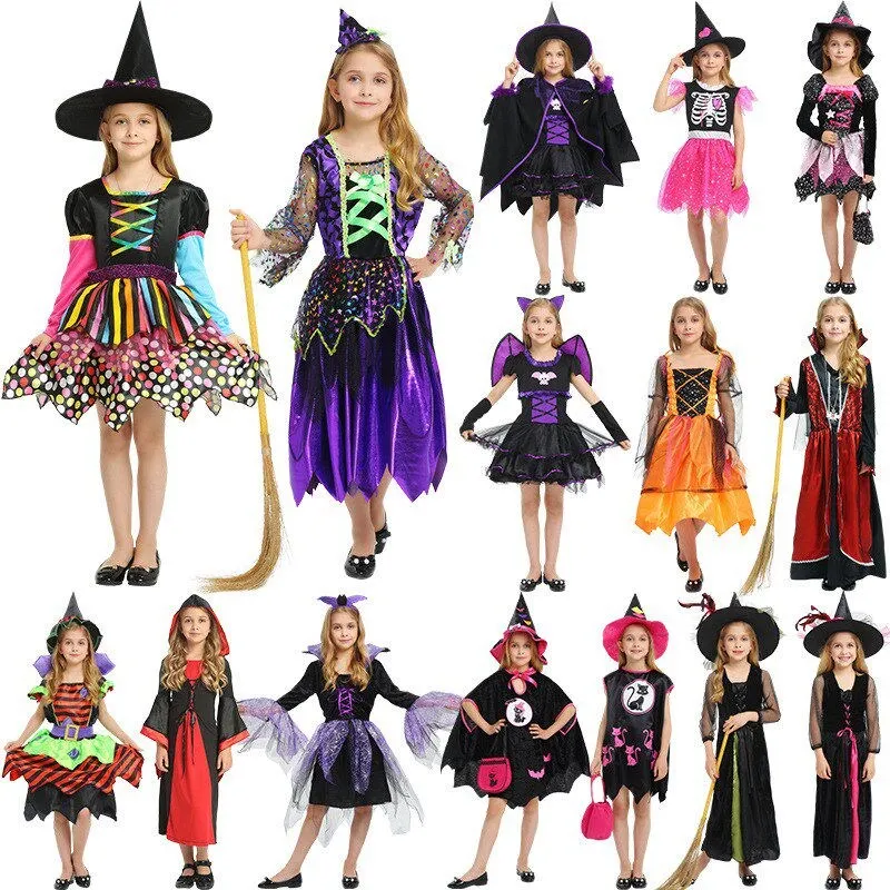 Halloween Costumes for Kids And Girls Elegant Gothic Outfit Children's Party Wear Traditional Ethnic Stage Costume
Halloween Costumes for Kids And Girls Elegant Gothic Outfit Children's Party Wear Traditional Ethnic Stage Costume