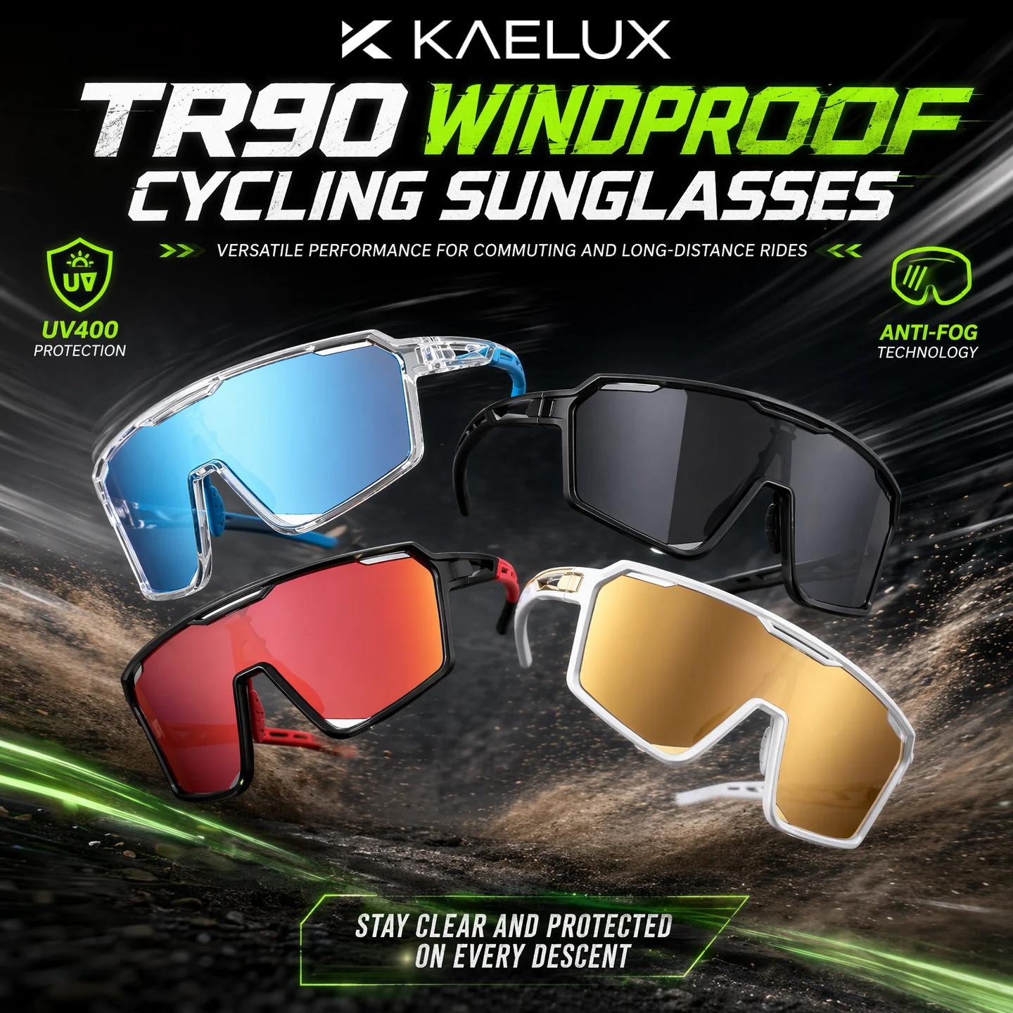 New MTB Road Bike UV400 Professional Cycling Sunglasse Men Women Polarized Windproof Anti-fog TR90 Running Fishing Outdoor Sport
New MTB Road Bike UV400 Professional Cycling Sunglasse Men Women Polarized Windproof Anti-fog TR90 Running Fishing Outdoor Sport