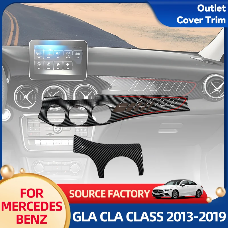 Interior Mouldings Carbon Fiber Dashboard Center Console Air Condition Panel Decoration For Mercedes Benz GLA CLA Class 2013-201
Interior Mouldings Carbon Fiber Dashboard Center Console Air Condition Panel Decoration For Mercedes Benz GLA CLA Class 2013-201