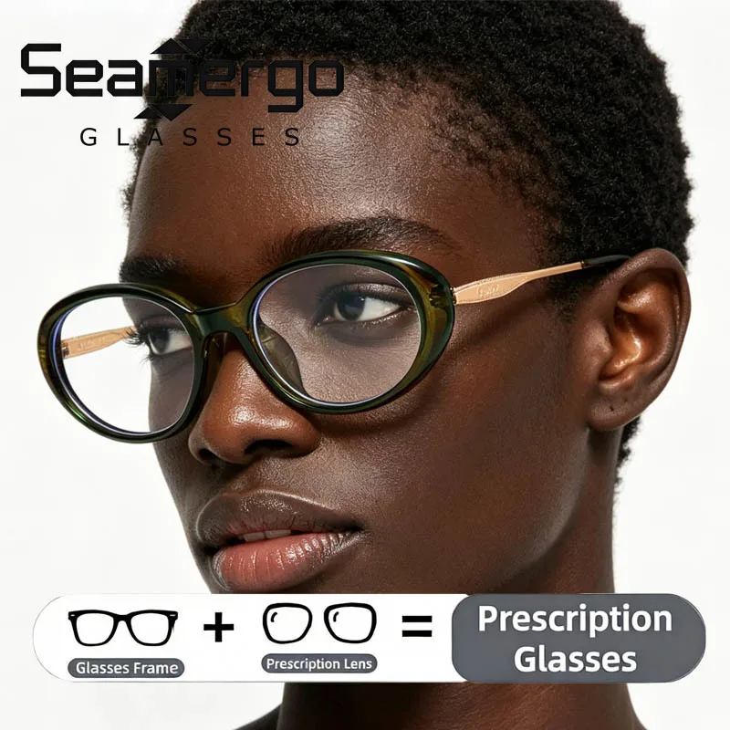 SEAMERGO Men Ultralight Prescription Glasses Women's Customized Glasses for Readers Elegant Hyperopia Myopia Eyewear 0 To ±6.0
SEAMERGO Men Ultralight Prescription Glasses Women's Customized Glasses for Readers Elegant Hyperopia Myopia Eyewear 0 To ±6.0
