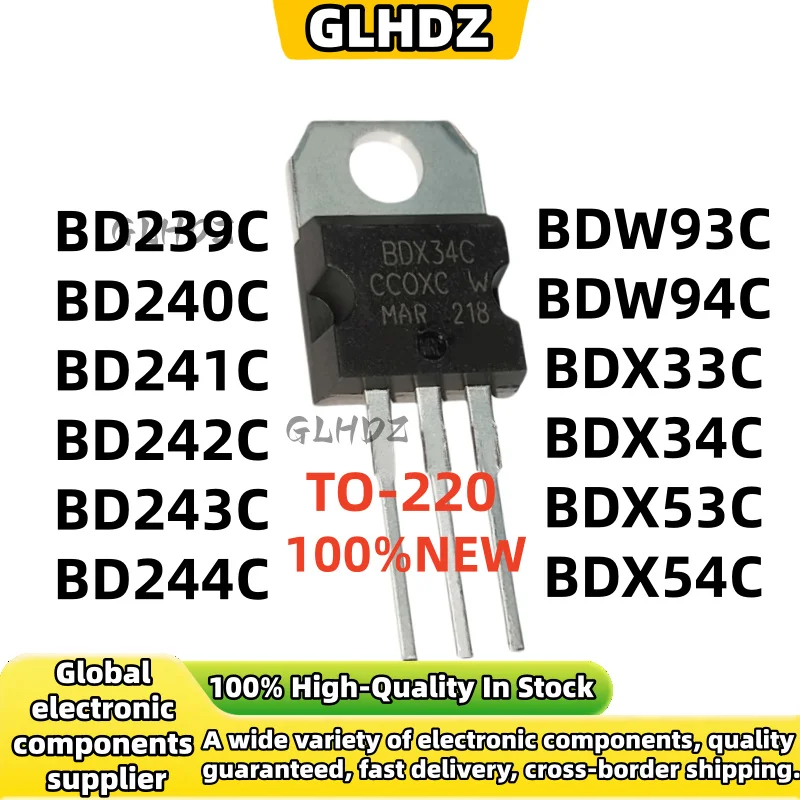 10PCS BD239C BD240C BD241C BD242C BD243C BD244C BDW93C BDW94C BDX33C BDX34C BDX53C BDX54C TO-220 NEW spot goods
10PCS BD239C BD240C BD241C BD242C BD243C BD244C BDW93C BDW94C BDX33C BDX34C BDX53C BDX54C TO-220 NEW spot goods