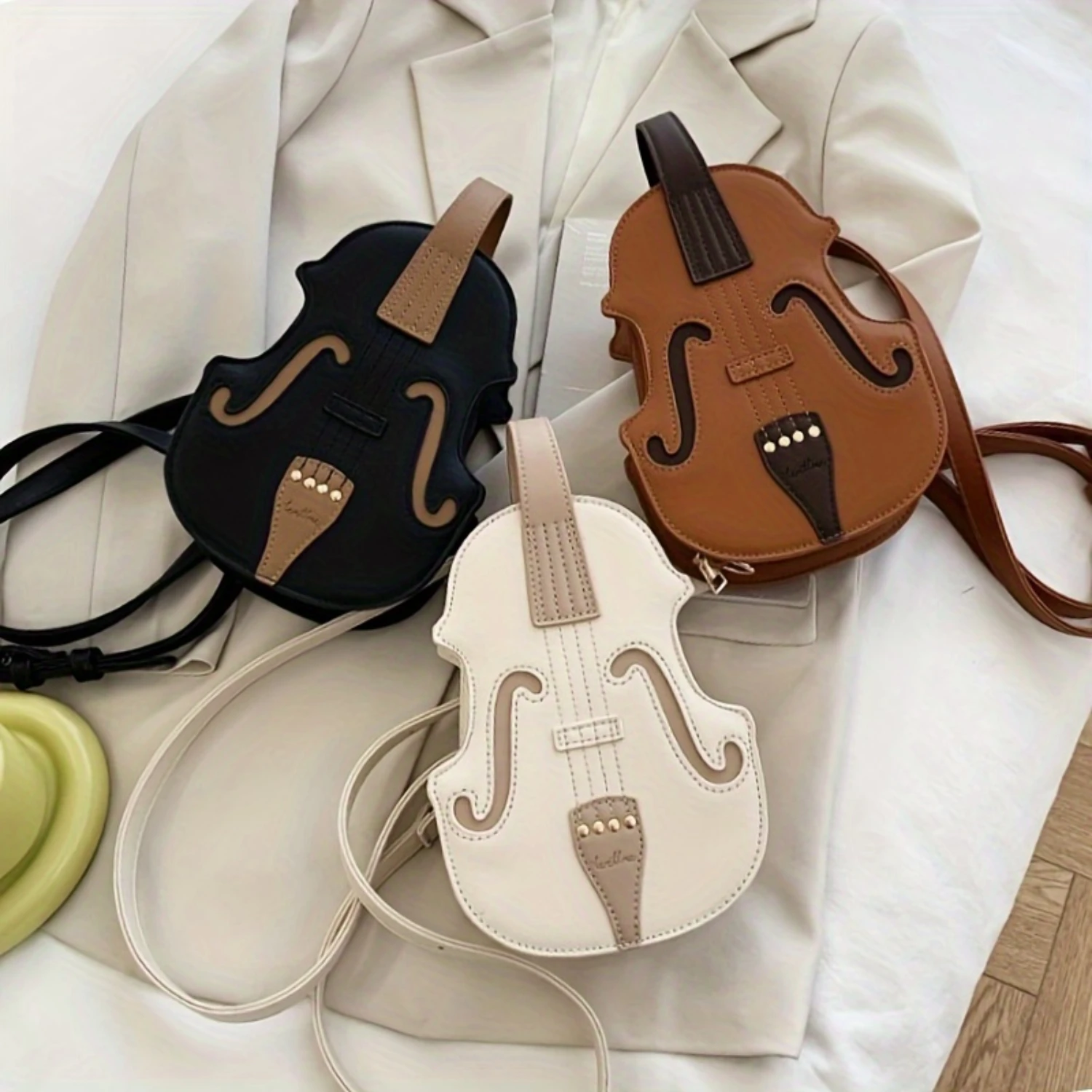 Elegant Vintage Violin Backpack, PU Leather, Music-themed Daily Use Rucksack For Women
Elegant Vintage Violin Backpack, PU Leather, Music-themed Daily Use Rucksack For Women