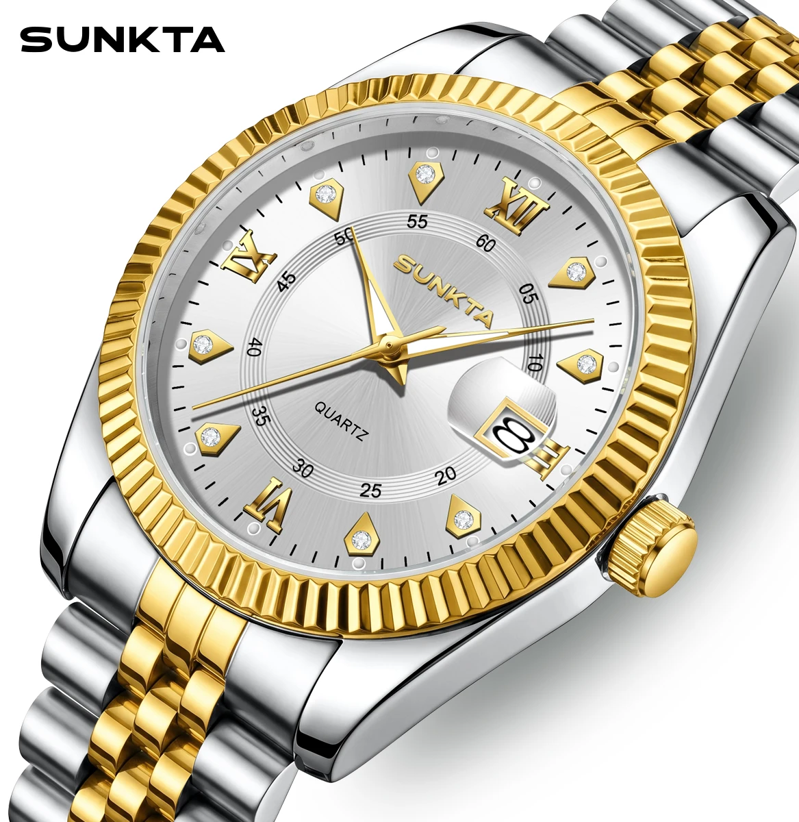 Sunkta Luxury Business Men Wristwatch Waterproof Luminous Date Military Man Watch Stainless Steel Fashion Men's Quartz Watches
Sunkta Luxury Business Men Wristwatch Waterproof Luminous Date Military Man Watch Stainless Steel Fashion Men's Quartz Watches