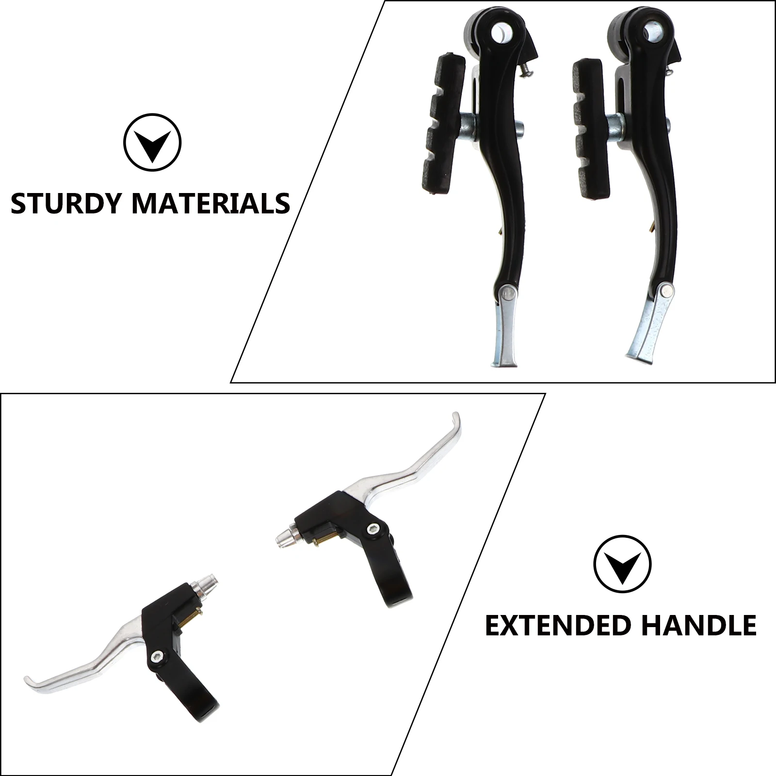 1 Set Full Aluminum Bike V Set Alloy Mountain Bike Braking Resistant V-Shaped Handlebar Brake Lever For Cycling
1 Set Full Aluminum Bike V Set Alloy Mountain Bike Braking Resistant V-Shaped Handlebar Brake Lever For Cycling