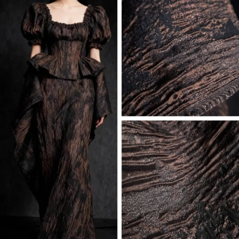 Dark Jacquard Fabric for High-end Niche Creative Ready To Wear Suit Designer Apparel Diy Sewing Fabrics By The Yard Cloth
Dark Jacquard Fabric for High-end Niche Creative Ready To Wear Suit Designer Apparel Diy Sewing Fabrics By The Yard Cloth