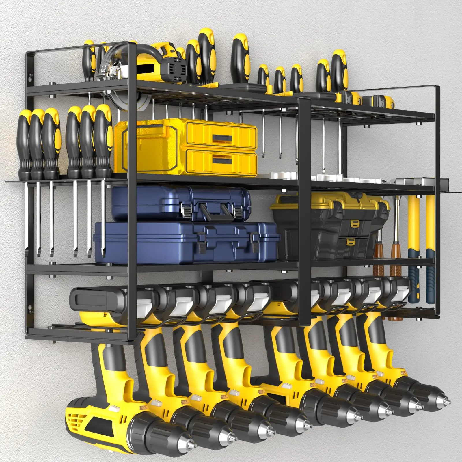 Power Tool Organizer Wall Mount Christmas Gifts for Fathers Dad, Extra Large Layers Heavy Duty Metal Organization Loads 300lbs w
Power Tool Organizer Wall Mount Christmas Gifts for Fathers Dad, Extra Large Layers Heavy Duty Metal Organization Loads 300lbs w