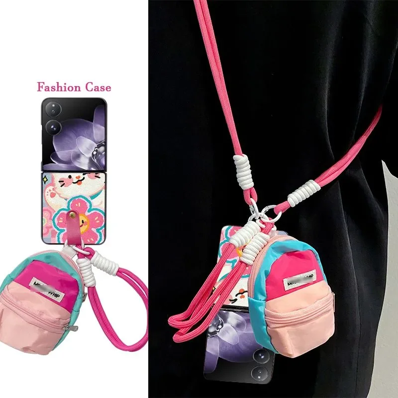 Cute Flip Phone Case For Samsung Z Flip 6/5/4/Mixflip/Razr 50 Ultra case with Wallet Pouch&Crossbody Strap Multifunctional
Cute Flip Phone Case For Samsung Z Flip 6/5/4/Mixflip/Razr 50 Ultra case with Wallet Pouch&Crossbody Strap Multifunctional 