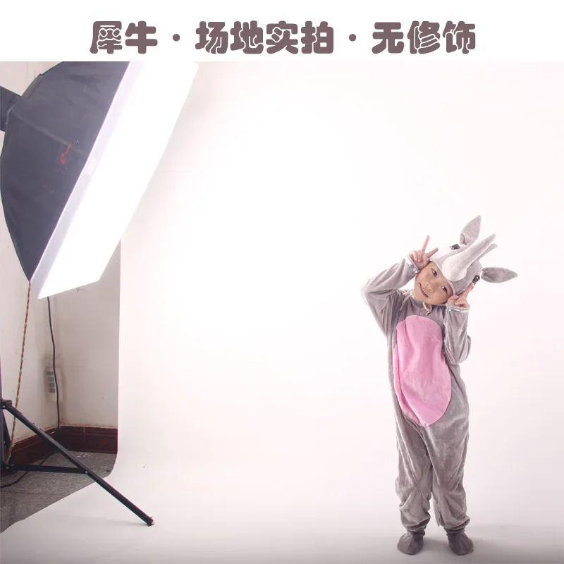 New children's dance costumes, animal performance costumes, cute cartoon rhinoceros parent-child performance costumes, headwear
New children's dance costumes, animal performance costumes, cute cartoon rhinoceros parent-child performance costumes, headwear