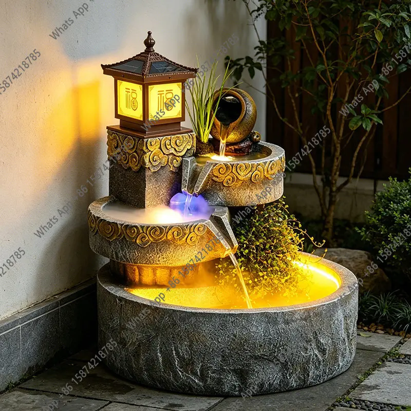 Bn Solar Palace Lights, Flowing Water Ornaments, Plug-in Circulation Flowing Water, Courtyard, Outdoor Flowing Water Landscape
Bn Solar Palace Lights, Flowing Water Ornaments, Plug-in Circulation Flowing Water, Courtyard, Outdoor Flowing Water Landscape