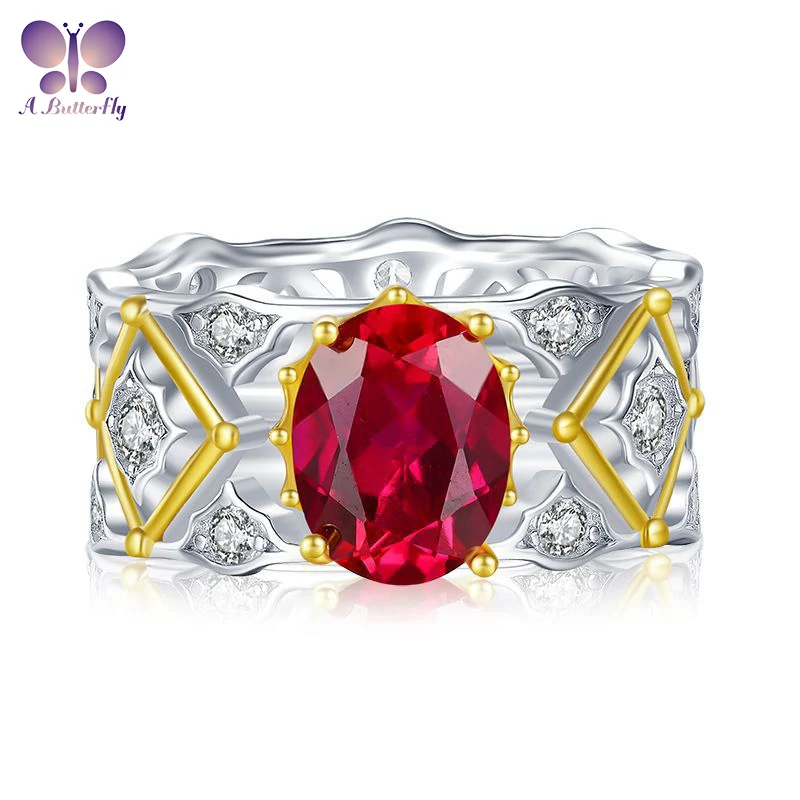 AButterfly100% 925 Sterling Silver 7 * 9MM 5A Simulated Ruby Royal Design Women's Ring Party Fine Jewelry Birthday Gift
AButterfly100% 925 Sterling Silver 7 * 9MM 5A Simulated Ruby Royal Design Women's Ring Party Fine Jewelry Birthday Gift